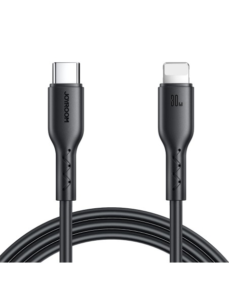 
Kabelis iPhone Flash-Charge Series USB-C - Lightning 30W 2m juodas
