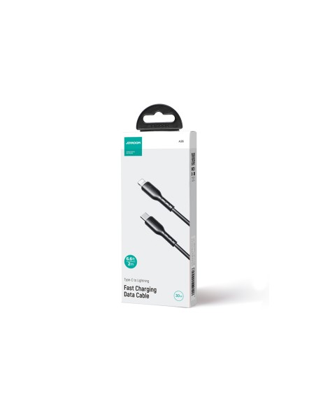 
Kabelis iPhone Flash-Charge Series USB-C - Lightning 30W 2m juodas
