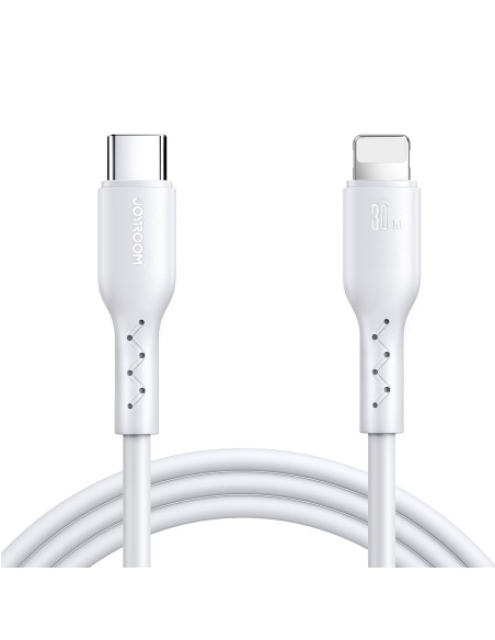 
Kabelis iPhone Flash-Charge Series USB-C - Lightning 30W 1m baltas
