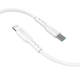 
Kabelis iPhone Flash-Charge Series USB-C - Lightning 30W 1m baltas
