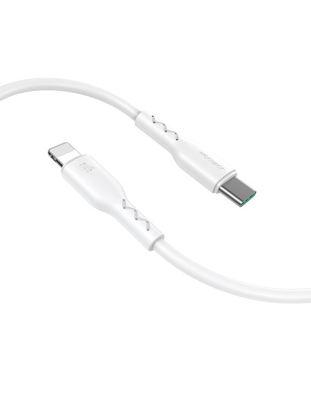 
Kabelis iPhone Flash-Charge Series USB-C - Lightning 30W 1m baltas
