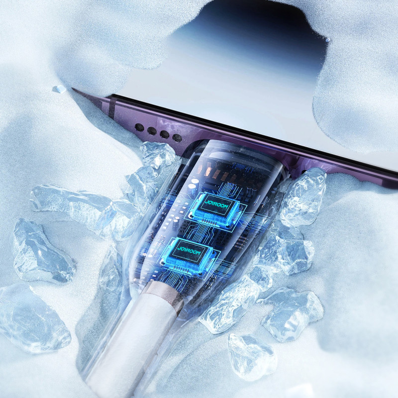 
Kabelis iPhone Flash-Charge Series USB-C - Lightning 30W 1m baltas
