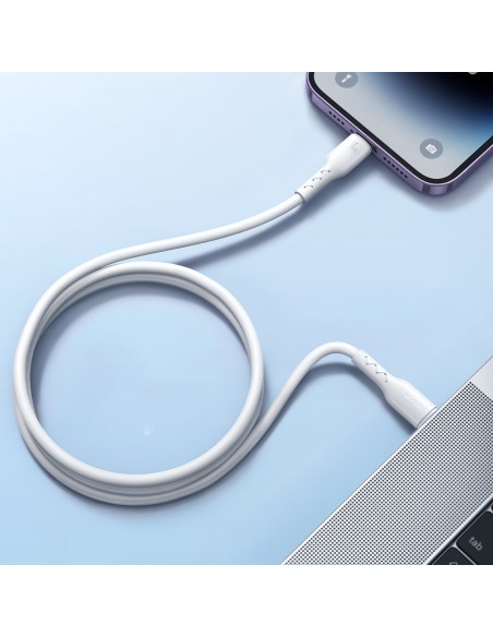 
Kabelis iPhone Flash-Charge Series USB-C - Lightning 30W 1m baltas
