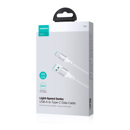 
Light-Speed Series USB-A - USB-C greito perdavimo kabelis 100W 2m baltas
