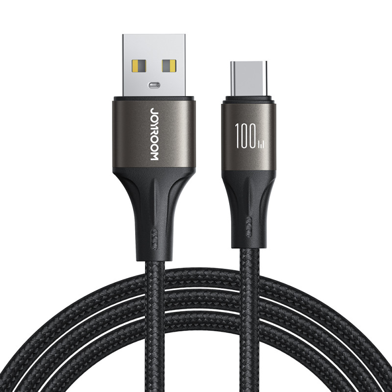 
Light-Speed Series USB-A - USB-C greito perdavimo kabelis 100W 1,2m juodas
