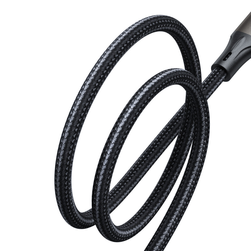 Light-Speed Series USB-A - USB-C greito perdavimo kabelis 100W 1,2m juodas
