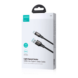 
Light-Speed Series USB-A - USB-C greito perdavimo kabelis 100W 1,2m juodas
