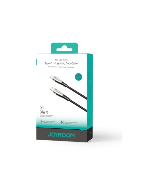 Kabelis iPhone Star-Light Series USB-C - Lightning 30W 2m juodas
 
Kabelis iPhone Star-Light Series USB-C - Lightning 30W 2m juodas