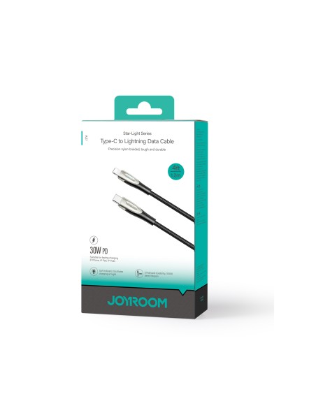 
Kabelis iPhone Pioneer Series USB-C - Lightning 30W 1,2m juodas
