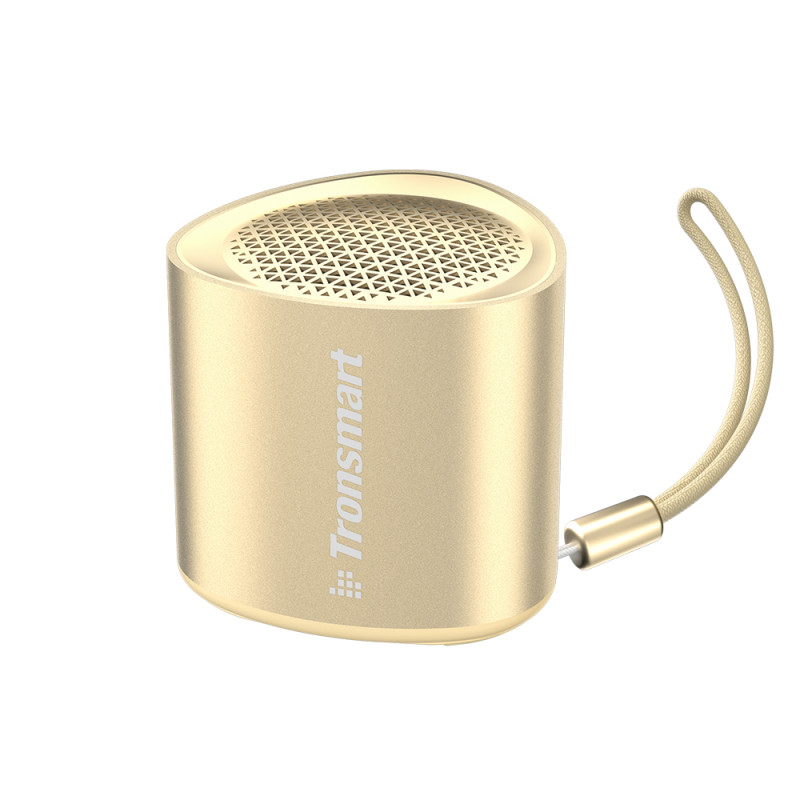Mažas Mini TWS Nimo Bluetooth 5.3 5W belaidis garsiakalbis, auksinis