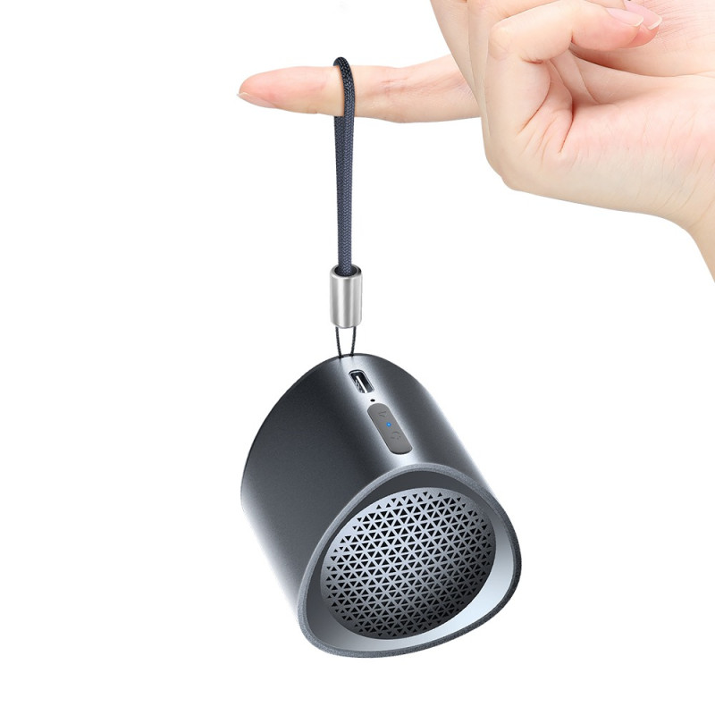 Mažas Mini TWS Nimo Bluetooth 5.3 5W belaidis garsiakalbis, juodas