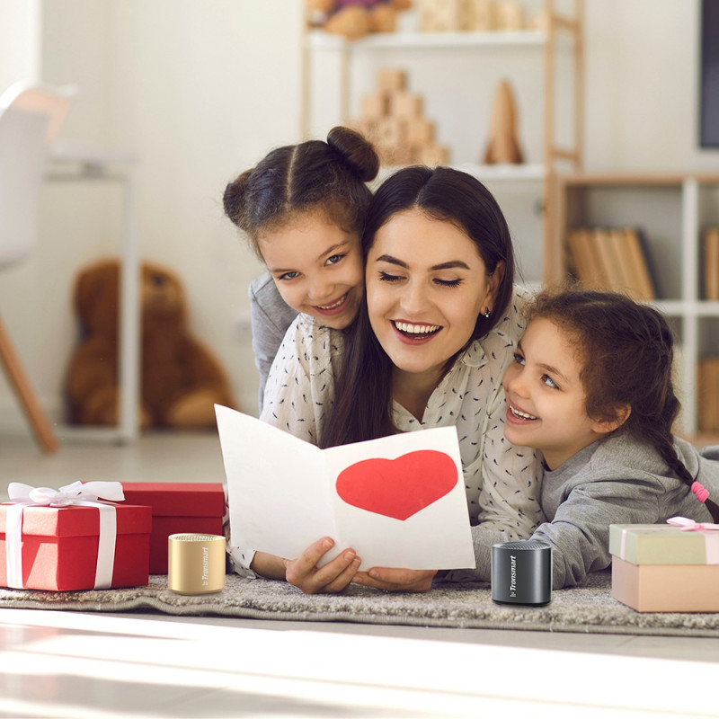 Mažas Mini TWS Nimo Bluetooth 5.3 5W belaidis garsiakalbis, juodas