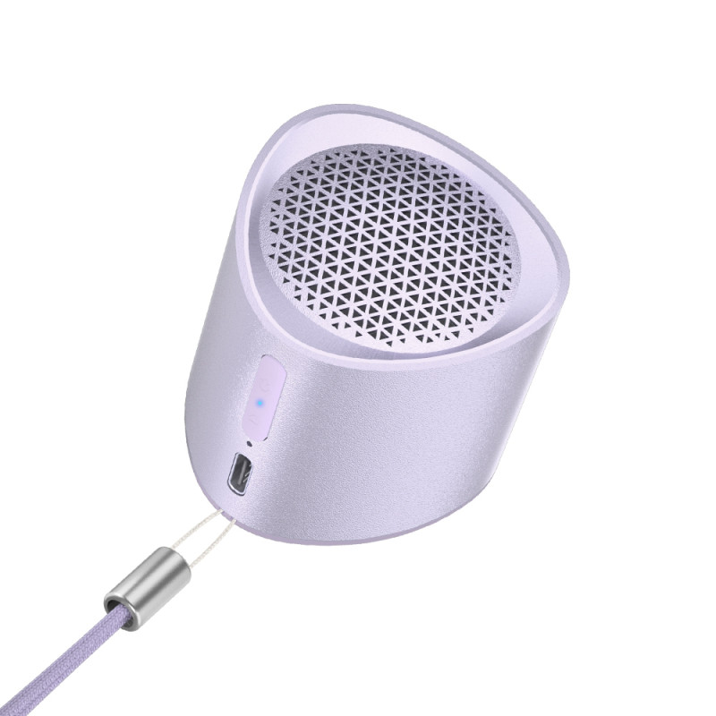 
Mažas mini belaidis garsiakalbis TWS Nimo Bluetooth 5.3 5W purpurinis
