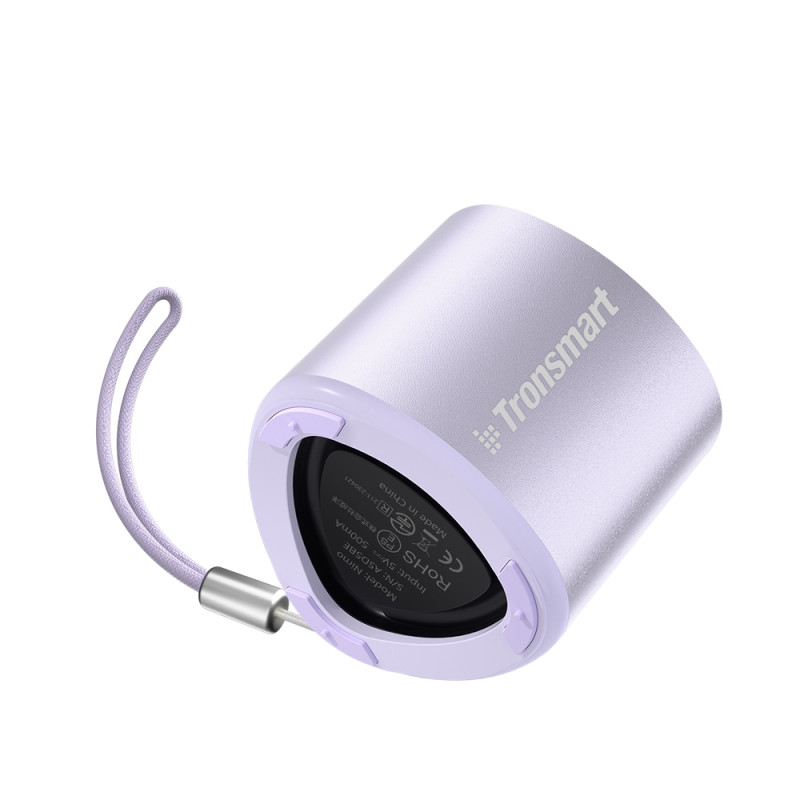 Mažas mini belaidis garsiakalbis TWS Nimo Bluetooth 5.3 5W purpurinis