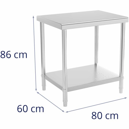 Stalas, centrinis plieninis stalviršis su lentyna 80 x 60 cm
 
Stalas, centrinis plieninis stalviršis su lentyna 80 x 60 cm