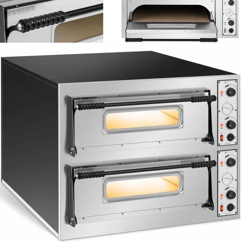 
Profesionali dviejų kamerų picos krosnelė 12 picų. 32 cm 14400 W
