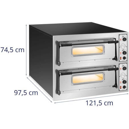 Profesionali dviejų kamerų picos krosnelė 12 picų. 32 cm 14400 W
 
Profesionali dviejų kamerų picos krosnelė 12 picų. 32 cm 14400 W