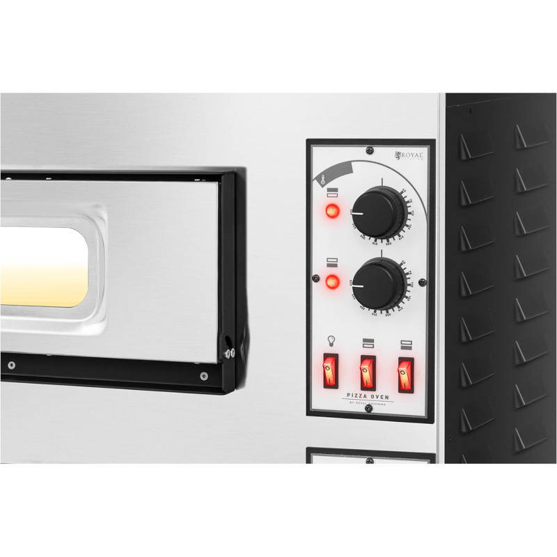 Profesionali dviejų kamerų picos orkaitė 2 picoms. 45 cm 8000 W