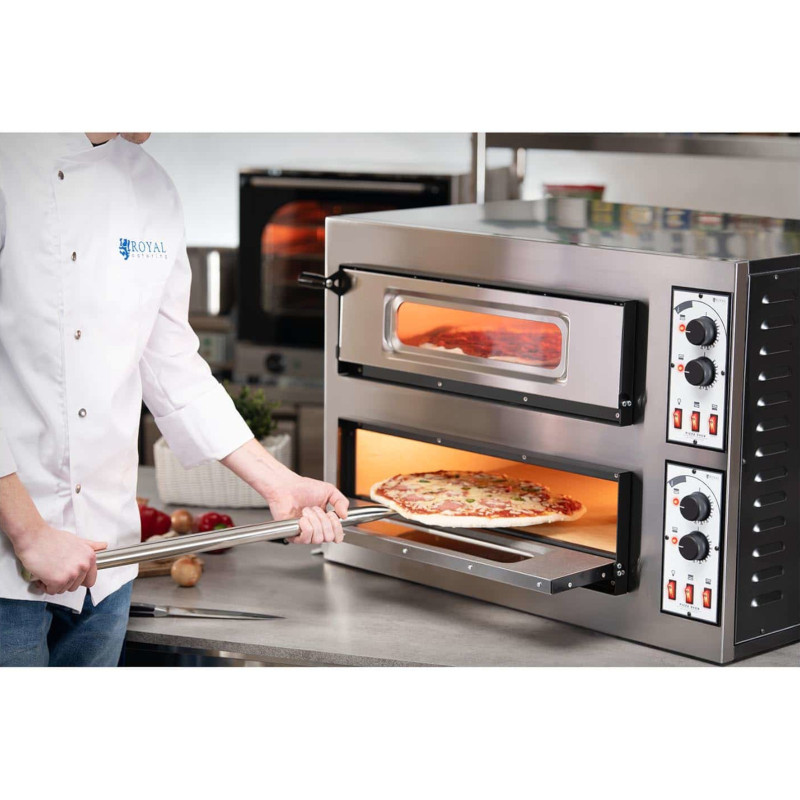 Profesionali dviejų kamerų picos orkaitė 2 picoms. 45 cm 8000 W