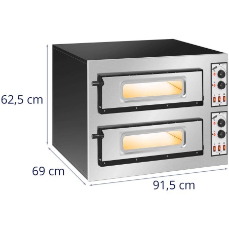 Profesionali dviejų kamerų picos orkaitė 2 picoms. 45 cm 8000 W
 
Profesionali dviejų kamerų picos orkaitė 2 picoms. 45 cm 8000 W