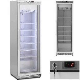 
Stiklinio stalčiaus šaldiklis su užraktu, iki -18 C, 380 L
