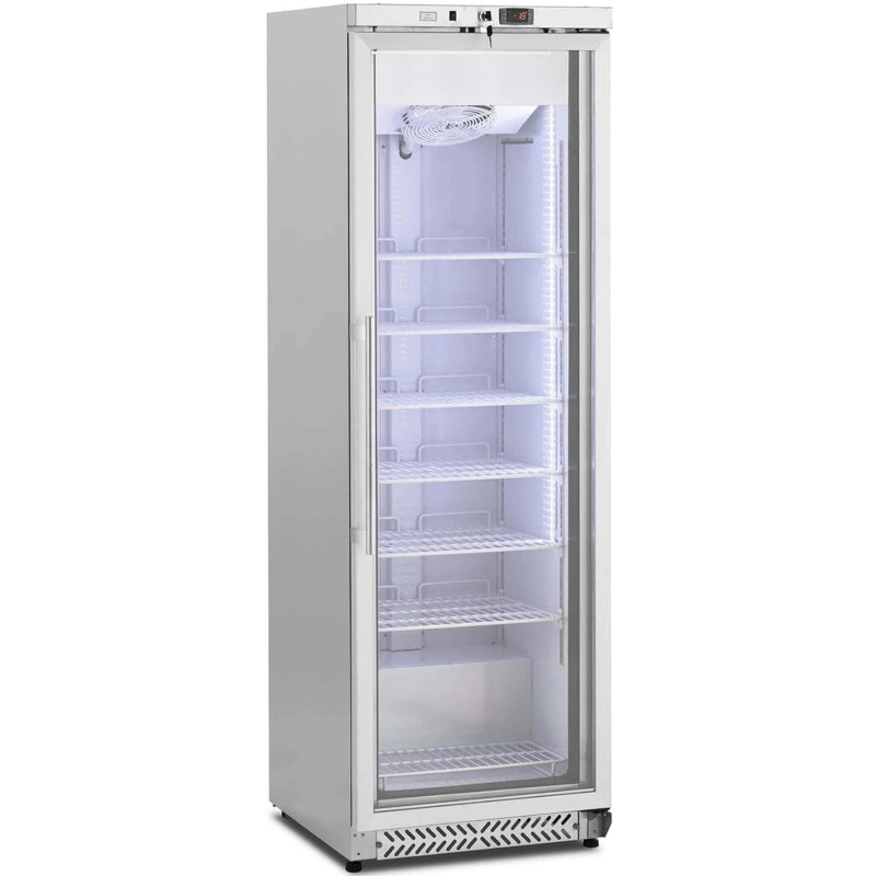 
Stiklinio stalčiaus šaldiklis su užraktu, iki -18 C, 380 L
