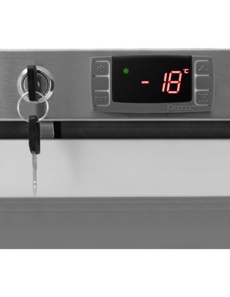 
Stiklinio stalčiaus šaldiklis su užraktu, iki -18 C, 380 L
