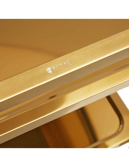 
Maitinimo padavėjo serviravimo vežimėlis 3 lentynos 79,5 x 44,5 cm iki 240 kg - auksinis
