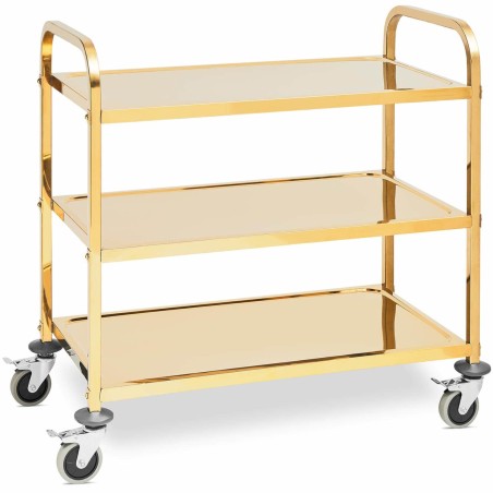 Maitinimo padavėjo serviravimo vežimėlis 3 lentynos 89,5 x 49,5 cm iki 240 kg - auksinis
 
Maitinimo padavėjo serviravimo vežimėlis 3 lentynos 89,5 x 49,5 cm iki 240 kg - auksinis