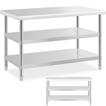 Stalas, centrinis plieninis stalviršis, 2 lentynos, 120 x 70 cm, iki 200 kg
 
Stalas, centrinis plieninis stalviršis, 2 lentynos, 120 x 70 cm, iki 200 kg