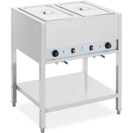 
Bain-marie maitinimo šildytuvas su pagrindu, laisvai pastatomas 2 x GN 1/ 1 1265 W
