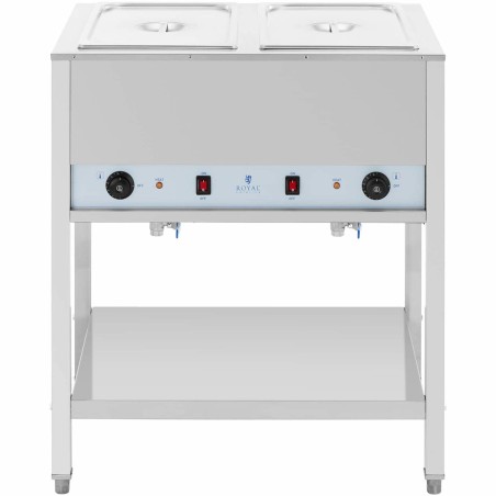 
Bain-marie maitinimo šildytuvas su pagrindu, laisvai pastatomas 2 x GN 1/ 1 1265 W
