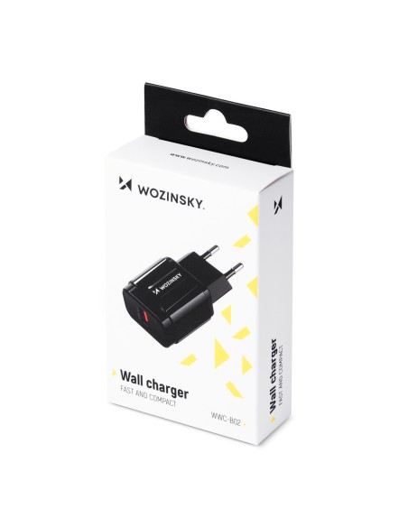 USB 3.0 sieninis įkroviklis juodas