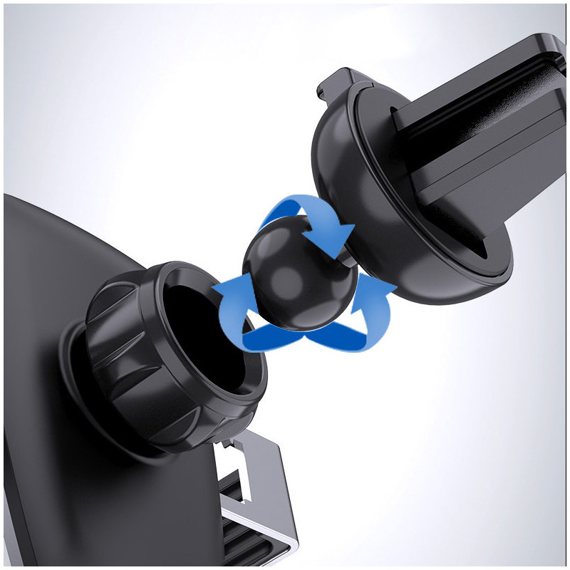 Gravitacinis išmaniojo telefono automobilinis laikiklis oro angai mėlynas