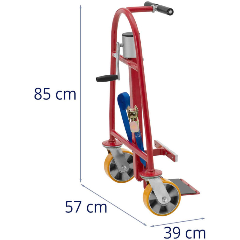 Platforminis vežimėlis skirtas baldams, mašinoms, lentoms iki 600 kg transportuoti