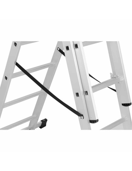 Aliuminio kopėčios, 3 x 6 laipteliai, aukštis 321 cm, iki 150 kg
 
Aliuminio kopėčios, 3 x 6 laipteliai, aukštis 321 cm, iki 150 kg