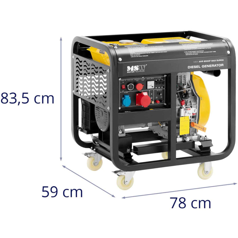 Mobilus dyzelinis generatorius 240/ 400 V 8500 W 10 kVA 30 l