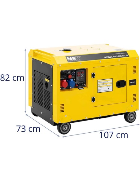 Dyzelinių generatorių komplektas ant ratų 240/ 400 V 8500 W 10 kVA 30 l
 
Dyzelinių generatorių komplektas ant ratų 240/ 400 V 8500 W 10 kVA 30 l