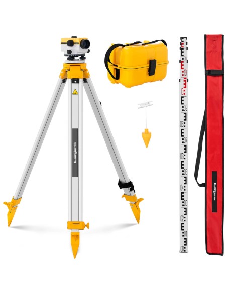 Optinis savaime išsilyginantis nivelyras su trikoju ir lazdele – padidinimas 24x sk. 36 mm Optinis savaime išsilyginantis nivelyras su trikoju ir lazdele – padidinimas 24x sk. 36 mm