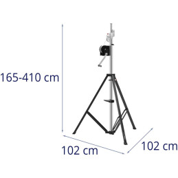 
Scenos DJ kolonėlės apšvietimo stovas 165-410 cm iki 80 kg
