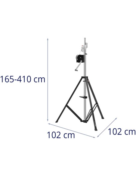 Scenos DJ kolonėlės apšvietimo stovas 165-410 cm iki 80 kg
 
Scenos DJ kolonėlės apšvietimo stovas 165-410 cm iki 80 kg