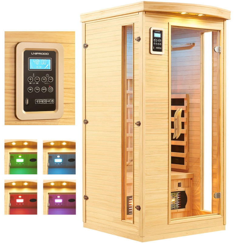 
Vienvietė infraraudonųjų spindulių pirtis 18-60 C 1450 W
