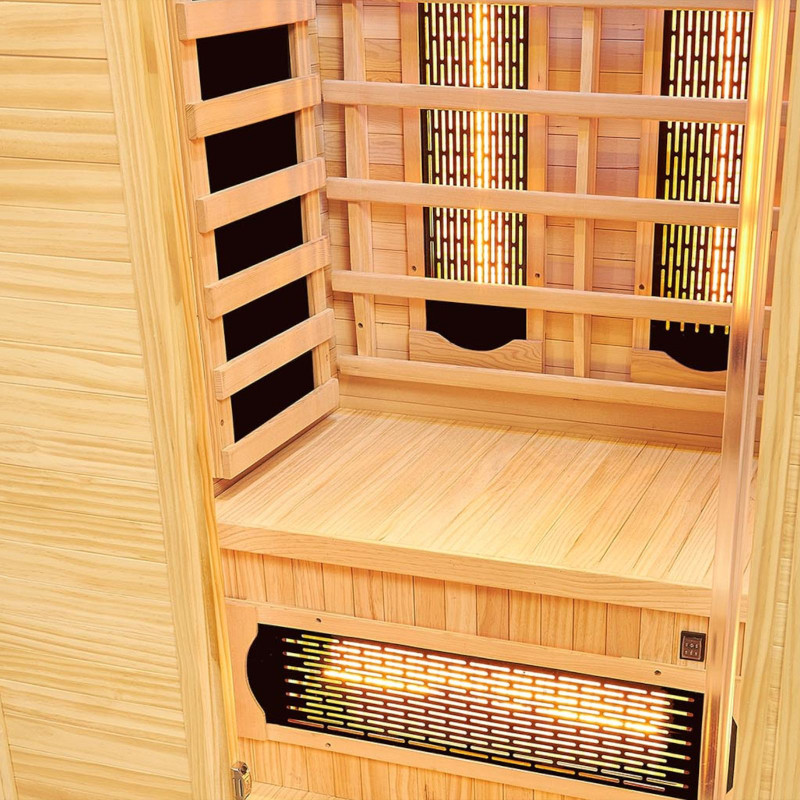 Vienvietė infraraudonųjų spindulių pirtis 18-60 C 1450 W