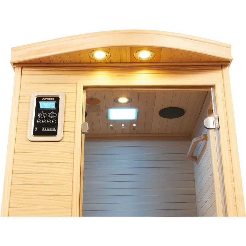 Vienvietė infraraudonųjų spindulių pirtis 18-60 C 1450 W