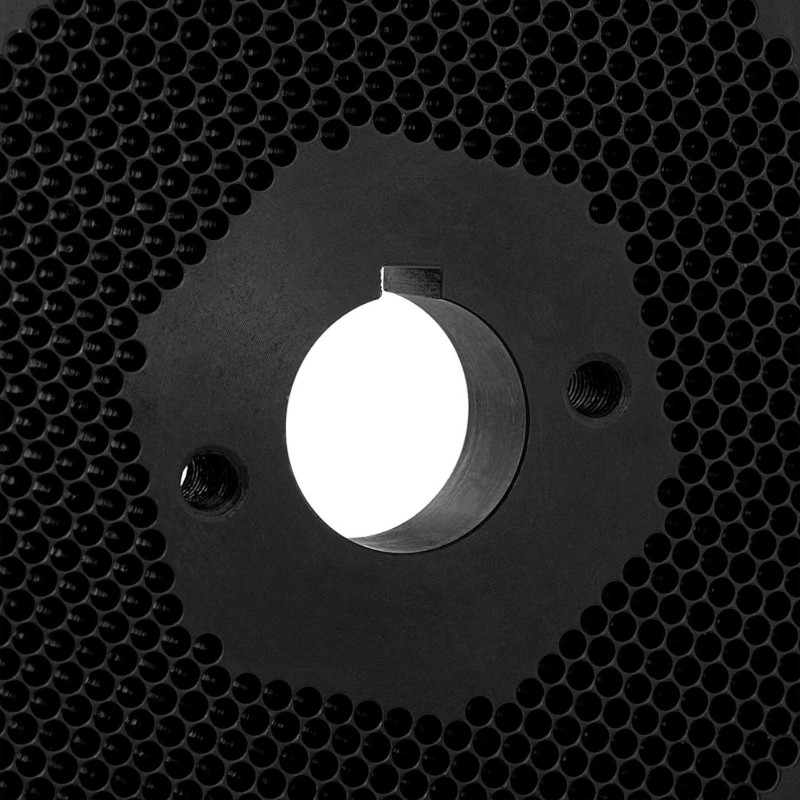 Granulių malūno WIE-PM-1000 sietelio matrica granulėms, sk. 200 mm x 27 mm skylės 3 mm