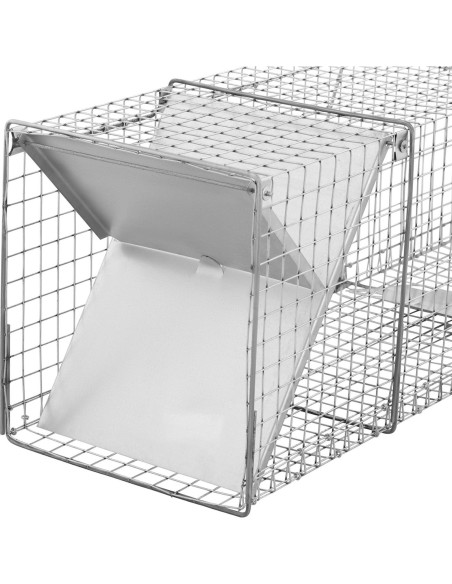 
Gyvi gaudyklė kiaunėlėms, žiurkėms, lapėms, 122 x 29 x 32,5 cm, akių dydis: 25 x 25 mm
