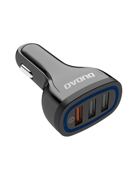
Automobilinis įkroviklis 3x USB Quick Charge 3.0 QC3.0 2.4A 18W juodas
