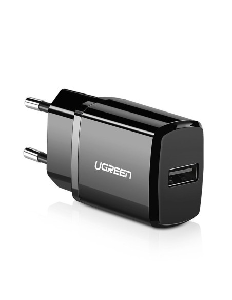 
Mažas USB 2.1A telefono pakrovėjas, juodas
