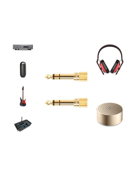 Adapterio adapteris nuo 3,5 mm mini lizdo iki 6,3 mm lizdo, auksinis
 
Adapterio adapteris nuo 3,5 mm mini lizdo iki 6,3 mm lizdo, auksinis