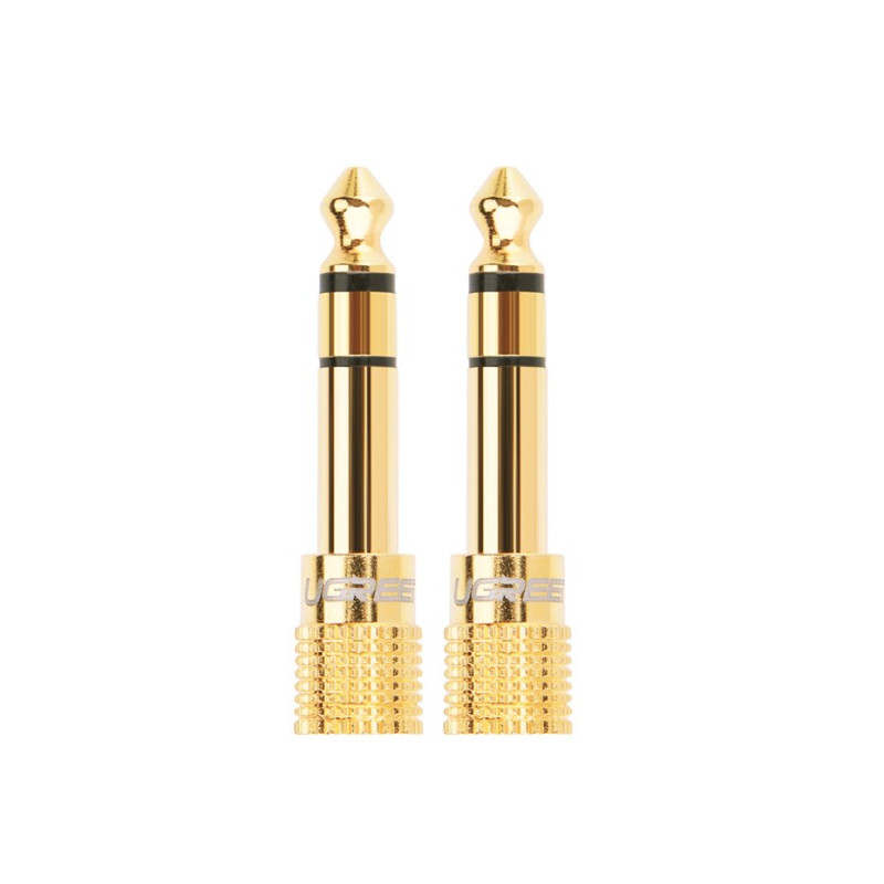 Adapterio adapteris nuo 3,5 mm mini lizdo iki 6,3 mm lizdo, auksinis